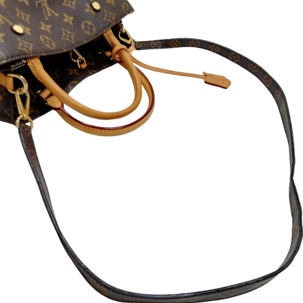 343875AR (X6) Louis Vuitton Crossbody Bag Montaigne MM Brown Monogram - Picture 2 of 10